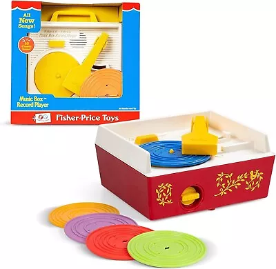 Fisher Price Classic Record Player Playable Records Store Conveniently Inside • $90.45