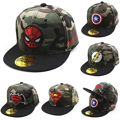 £6.23 • Buy Kids Boy Girls Cartoon Baseball Cap Superhero Batman Spiderman Snapback Sun Hat