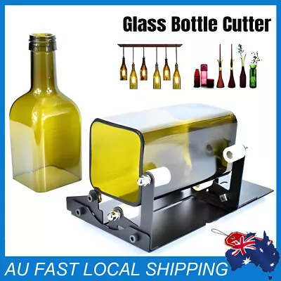 DIY Glass Bottle Cutter Kit Adjustable Sizes Round Glassbottle Cutting Tools Set • $18.03