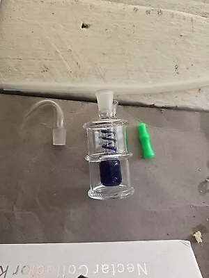 Glass Water Pipe Bong Bubbler Mini • $6.99