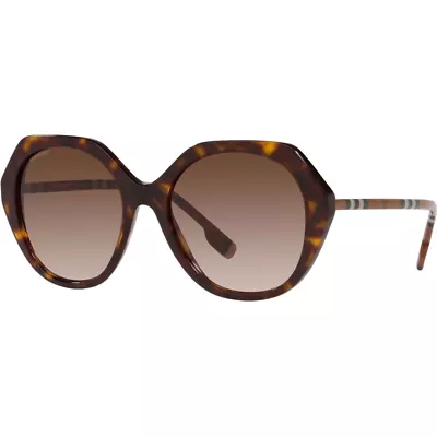 Womens Burberry Sunglasses Be4375 Vanessa Dark Havana Brown Sunnies • $268.95