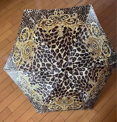 Gianni Versace Vinyl Baroque Folding Umbrella Size 201 Inch Authentic • $150