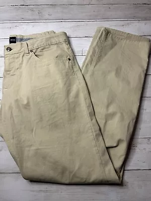 Hugo Boss Maine Regular Fit Mens Pants Tan 34x34 • $24.99