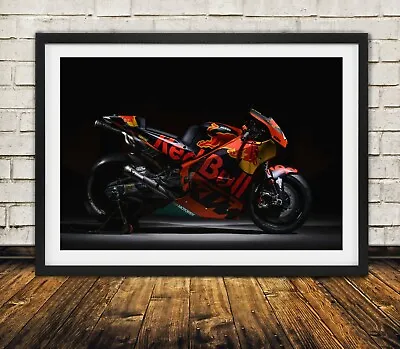 Styled KTM Motogp Motorbike - High Quality Premium Poster Print • $25.66