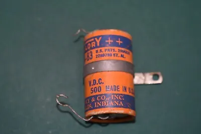 Mallory 20 UF 500 Vdc Electrolytic Filter Capacitor Tested    • $19.99