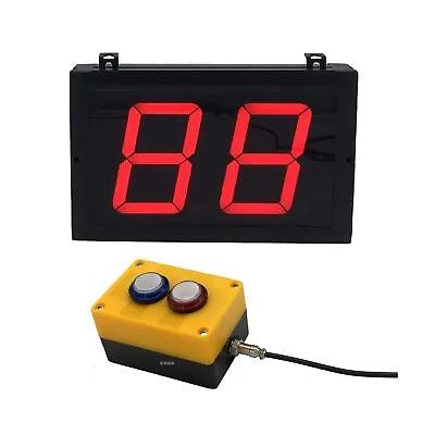 BTBSIGN 4'' Digital Counter 2 Digit Led Number Display With Remote Button Swi... • $119.17