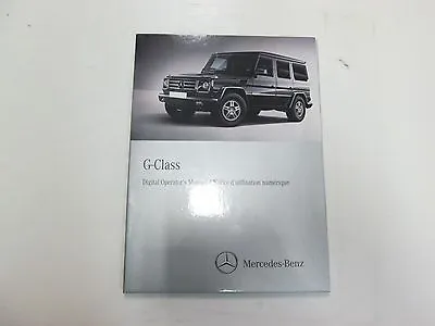 2014 Mercedes Benz G Class Digital Operators Manual CD Part Number 4635842100 • $38.95