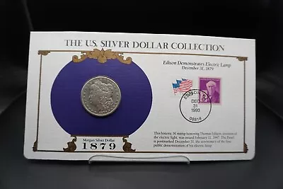 1879 Morgan Silver Dollar US Postal Commemorative Stamp Set Rare • $25