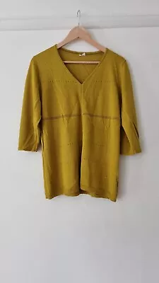 3/4 Sleeve Mustard Knit Top • £3.50