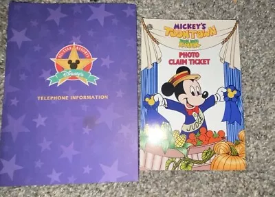 Disney World Mickey's Toontown Fair Photo Claim Ticket & Resort Important Phones • $12.99