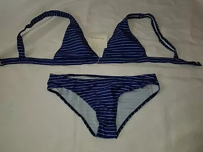 🎀 Gorgeous Blue BNWT ZAFUL Bikini Top Bottom Set Size M • £7.99