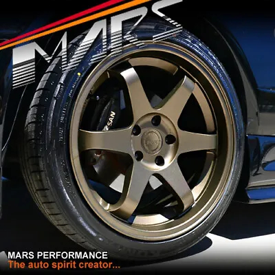 MARS MP-37 18 Inch JDM Bronze Wheels Rims 5x114.3 Lancer EVO Supra WRX STI TE37 • $1199.99