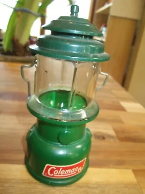 Vintage 1970's Mini COLEMAN Green LANTERN Avon Wild Country Bottle 5.25  T Empty • $4.89