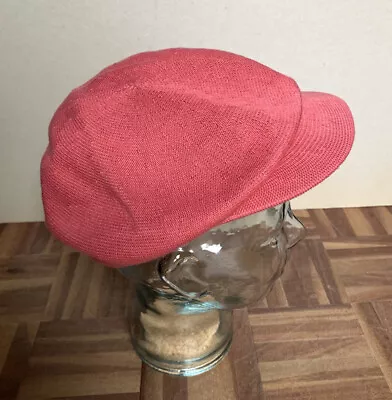 Kangol Super Tropic Slouch Cap Bucket Rimmed Sun Hat Red Pink Women’s New • £16.50