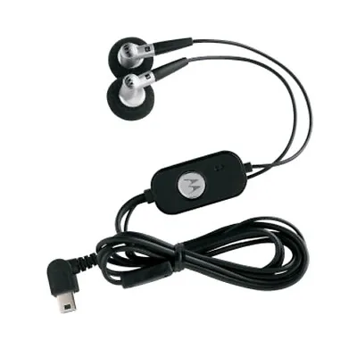 OEM Motorola Mini USB Stereo Headset For RAZR V3 W385 L7 SLVR K1 KRZR PEBL • $8.49