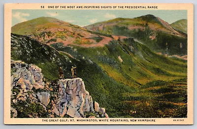 Vintage Postcard C1930 The Great Gulf Mt. Washington White Mountains NH. • $4.99