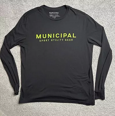 Municipal Utility Gear Mens Long Sleeve Athletic Workout Stretch Shirt L • $30