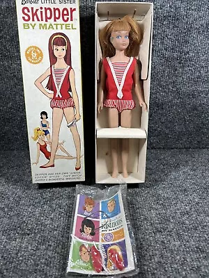 Vintage Mattel Barbie Skipper 0950 Redhead Original Box Stand Outfit Adult Owned • $5.50