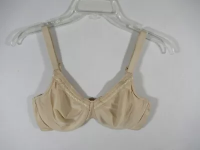 Wacoal Perfect Primer Bra 34D Underwire Beige Unpadded 855213 • $13.59