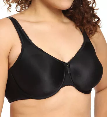 WACOAL 855192 BASIC BEAUTY Full Figure UW Bra ~ BLACK ~ 38D ~ NWT ~ MSRP $58 • $40