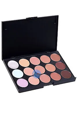 15 Shades Face Concealer Camouflage Makeup Contour Cream Palette Kit Make Up Set • £3.37