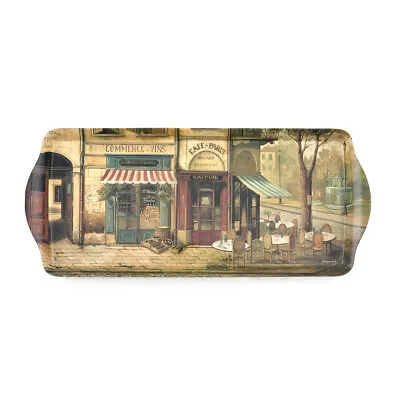 Pimpernel Parisian Scene Melamine Sandwich Tray 15.1 X 6.5 Inch Multicolor • $11