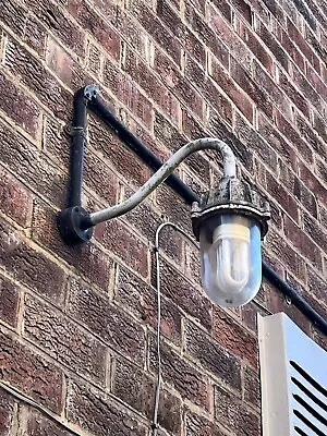 Vintage Coughtrie Swan Neck Outdoor Light Lamp • £70