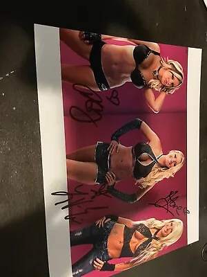 Beautiful People Lacey Von Erich Velvet Sky Angelina Love Signed 8x10 TNA • $34.99