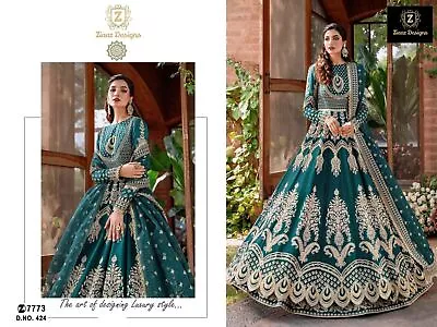 Festival Pakistani Anarkali Party Dress Salwar Kameez Suit Indian Designer Eid • $104.86