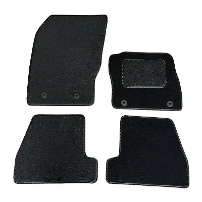 Fits Ford Focus Mk3 2011-2018 Tailored Carpet Car Mats Black 4pcs Floor Mats Set • £11.99