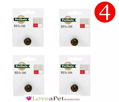 Petsafe 3 Volt Lithium Battery For Bark Collar - RFA -188 X 4 FOUR Batteries • $89.50