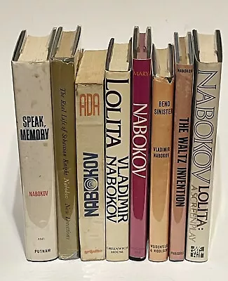 8 Vladimir Nabokov Books 1959-82 7 In Hardcover W/DJ Nice Condition • $125