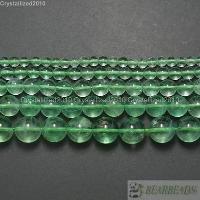 Grade AAA Natural Green Fluorite Gemstone Round Beads 4mm 6mm 8mm 10mm 12mm 15  • $16.13