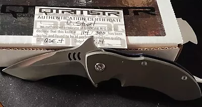 Quatermaster Mr. FURLEY Titanium Lockback Dual Color Brand New Serial # 114/300 • $199.99