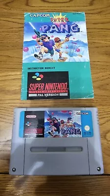 £100 • Buy Nintendo SNES Super Pang Pal Version Game And Instructions Capcom Rare 