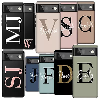 Personalised Name Phone Case Slim TPU Cover For Google Pixel 8A 8 7 Pro 6A 5A 4A • £5.15