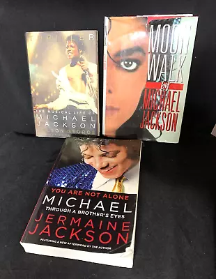 Michael Jackson Books Lot Of 3 Moon Walk Musical LifeThrough Brothers Eyes • $14.99