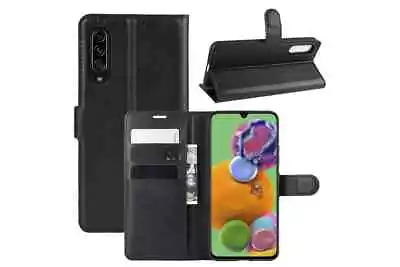 FREE EXPRESS POST Samsung  A90  5G Top Class Wallet Leather Cover Case • $24.98