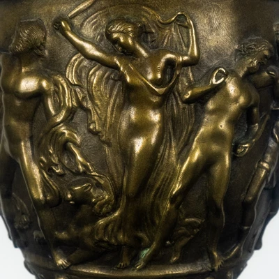 £567.02 • Buy Antique Victorian 19th Century Bronze Greco-Roman Urn 32  Tall Lamp Marble Base