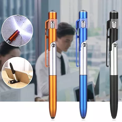 4 In 1 Pen Ballpoint Pen Multi-function Folding LED Light Mobile Phone Stand New • $6.38