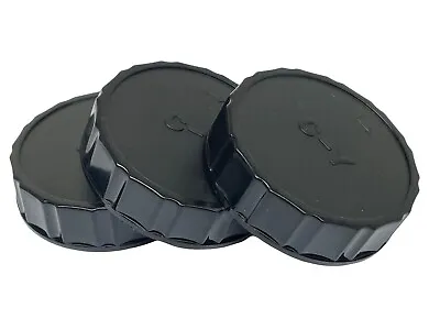 3x Contax/Yashica Rear Lens Cap Back Caps For Contax/Yashica Lenses • £7.40
