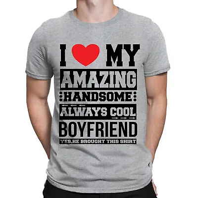 Funny I Love My Amazing Boyfriend Girlfriend Valentines Gift Mens T-Shirts #ILD • £9.99