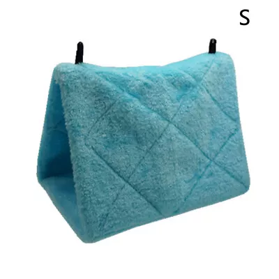 Tent Soft Plush Parrot Hammock Bed Indoor Bird Nest Pet Toy Triangle Winter Warm • $16.59