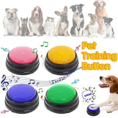 $27.88 • Buy Pet Starter Recordable Talking Speaking Buttons Dog Training Communication Toys 