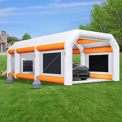 Spray Booth Inflatable Tent Car Paint Portable Cabin With Filters & Blowers • $705.38