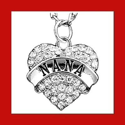 Silver NANA Necklace NANA Pendant Necklace NANA Jewelry Grandma Gifts Nana Gifts • $21.95