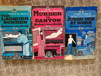 3 Mystery Paperbacks By Robert Van Gulik From The Judge Dee Series • $7