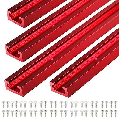 4Pcs 48 Inch Double-cut Profile T Track Aluminum For Woodworking 3/4'' Width • $54.09