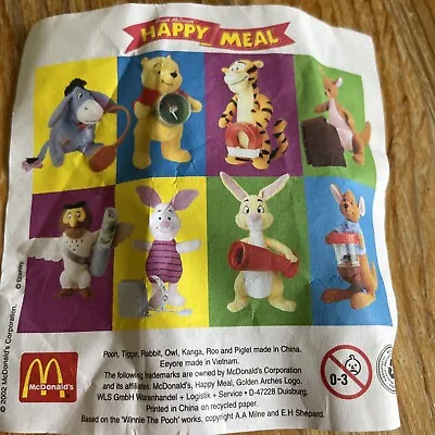 McDonalds Happy Meal Toys- Winnie The Pooh Collection 2002 Full Set • £24.99