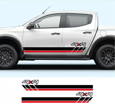 2 PCS Side Door Car Sticker For Ford F150 Mitsubishi L200 Hilux Pickup 4X4 Decal • $43.23